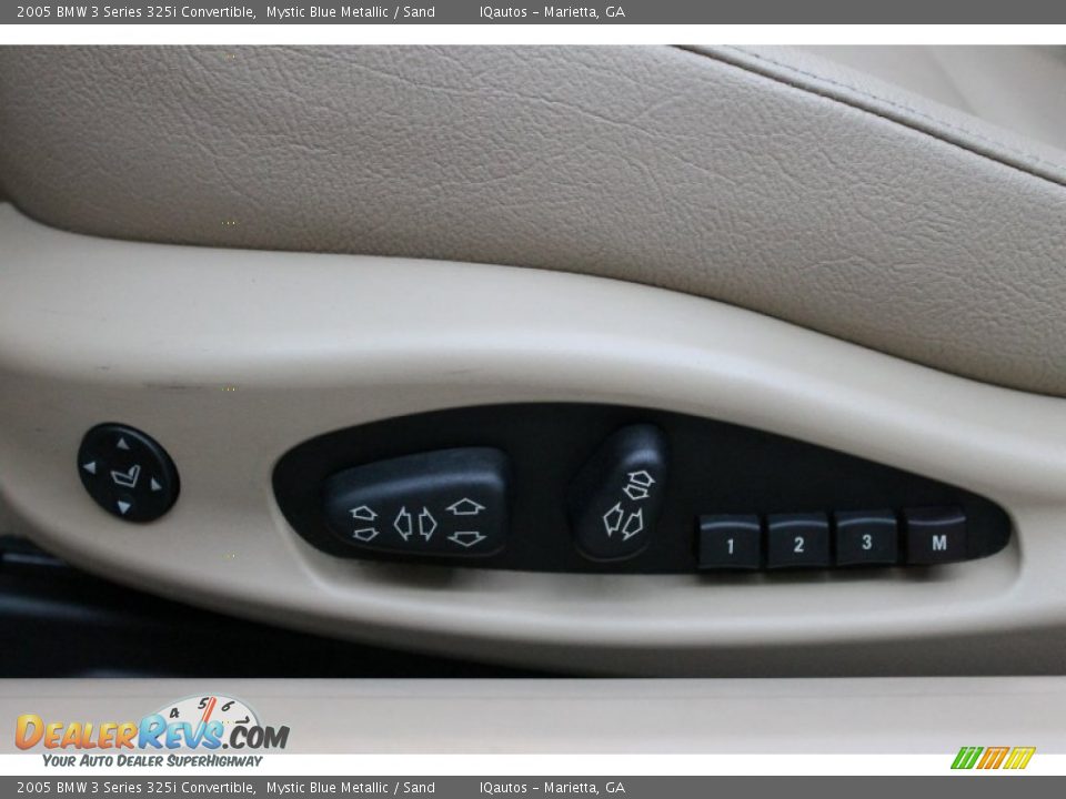 2005 BMW 3 Series 325i Convertible Mystic Blue Metallic / Sand Photo #32