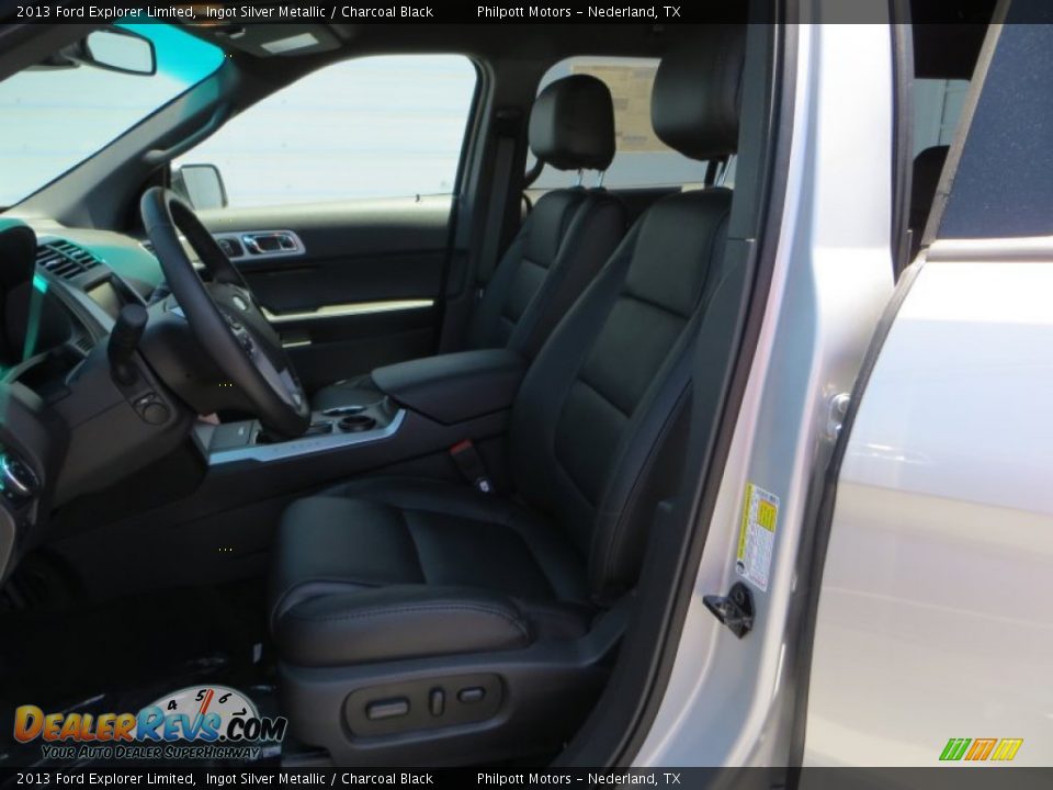 2013 Ford Explorer Limited Ingot Silver Metallic / Charcoal Black Photo #26