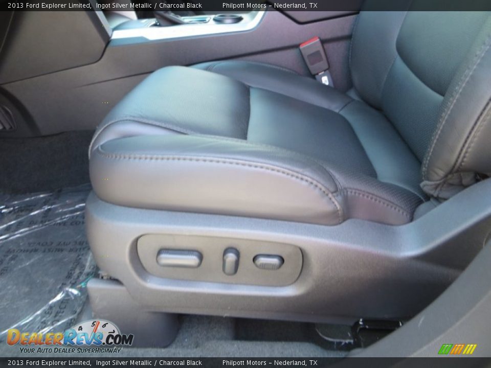 2013 Ford Explorer Limited Ingot Silver Metallic / Charcoal Black Photo #27