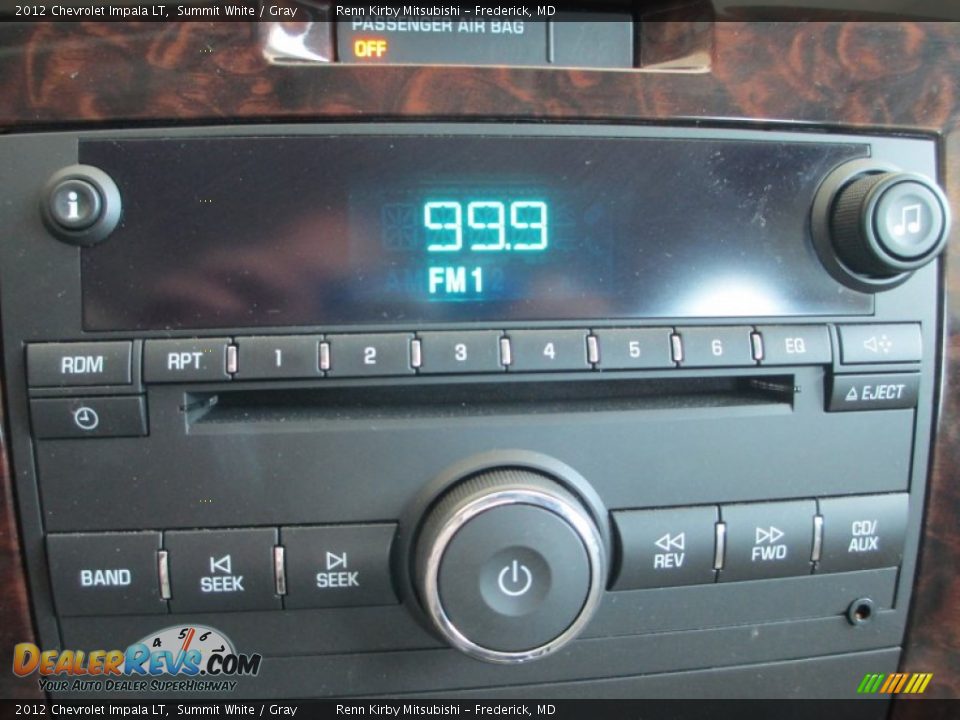2012 Chevrolet Impala LT Summit White / Gray Photo #19