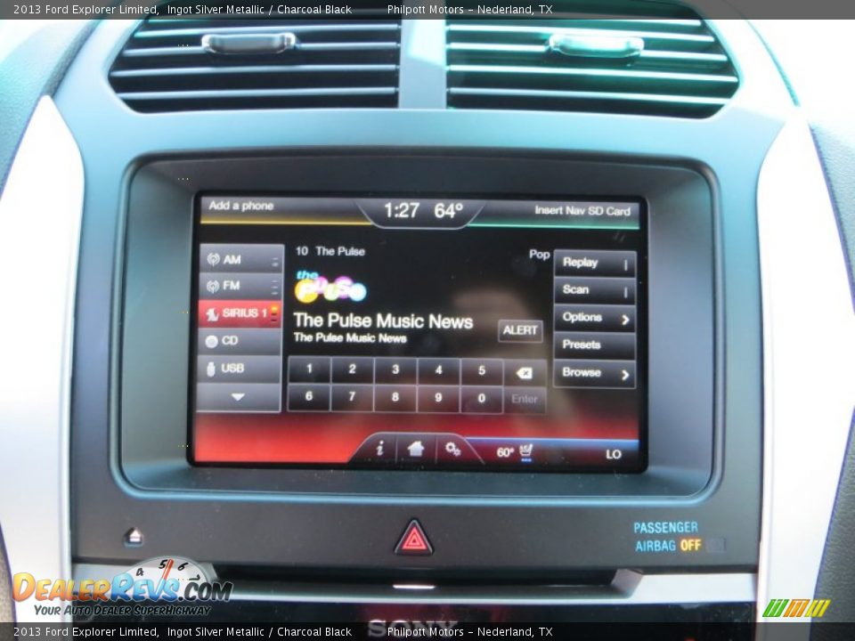2013 Ford Explorer Limited Ingot Silver Metallic / Charcoal Black Photo #30