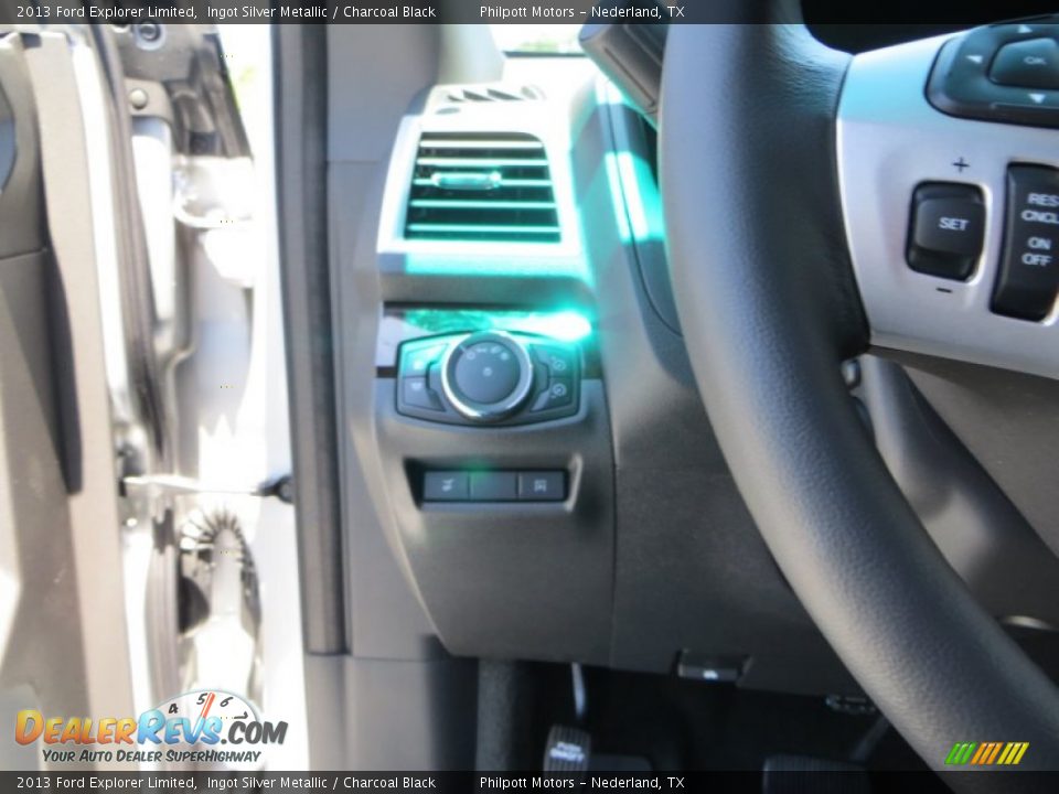 2013 Ford Explorer Limited Ingot Silver Metallic / Charcoal Black Photo #36
