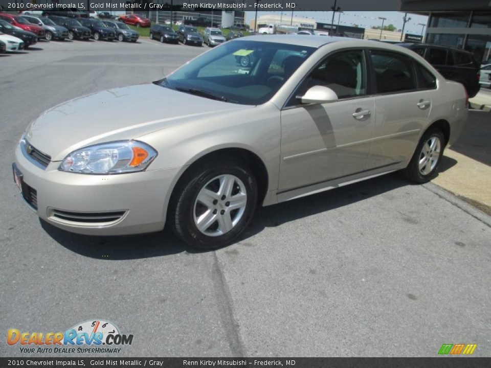 2010 Chevrolet Impala LS Gold Mist Metallic / Gray Photo #3