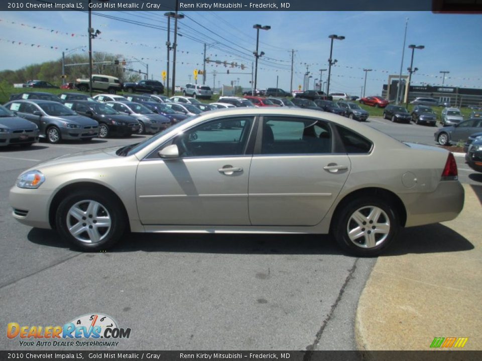 2010 Chevrolet Impala LS Gold Mist Metallic / Gray Photo #4