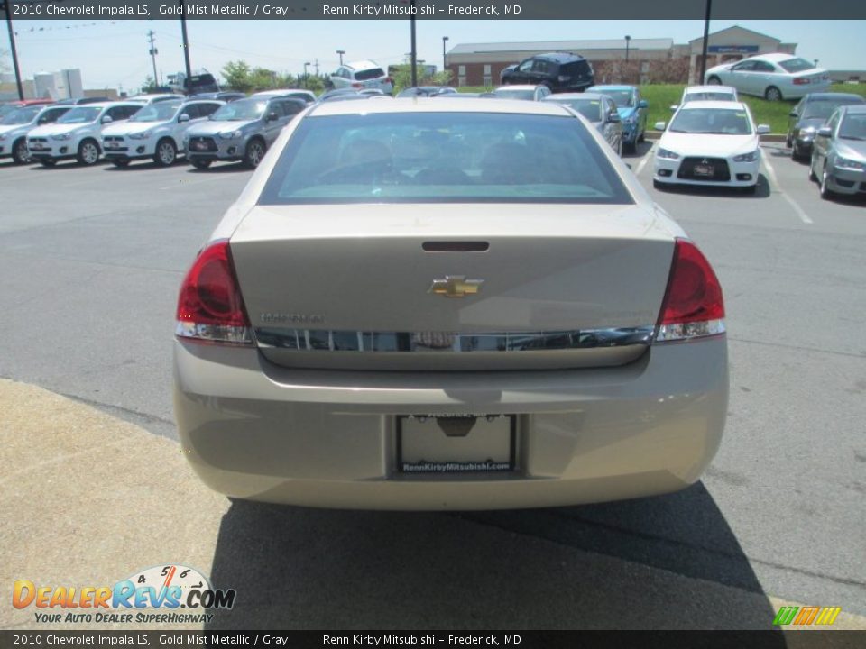 2010 Chevrolet Impala LS Gold Mist Metallic / Gray Photo #6