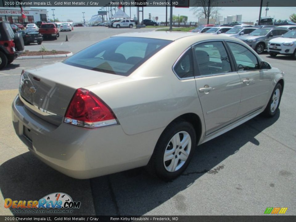 2010 Chevrolet Impala LS Gold Mist Metallic / Gray Photo #7