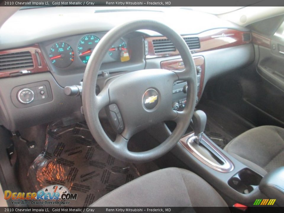 2010 Chevrolet Impala LS Gold Mist Metallic / Gray Photo #10