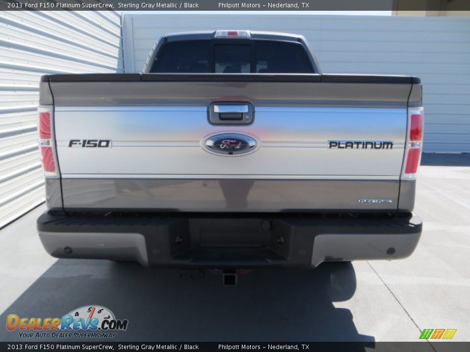 2013 Ford F150 Platinum SuperCrew Sterling Gray Metallic / Black Photo #5