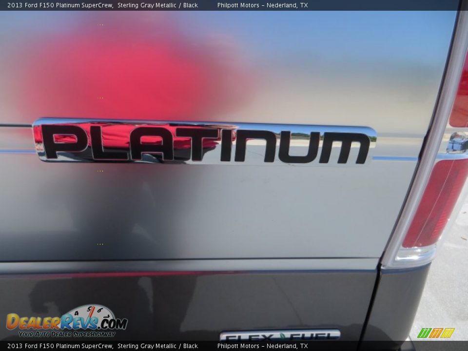 2013 Ford F150 Platinum SuperCrew Sterling Gray Metallic / Black Photo #7