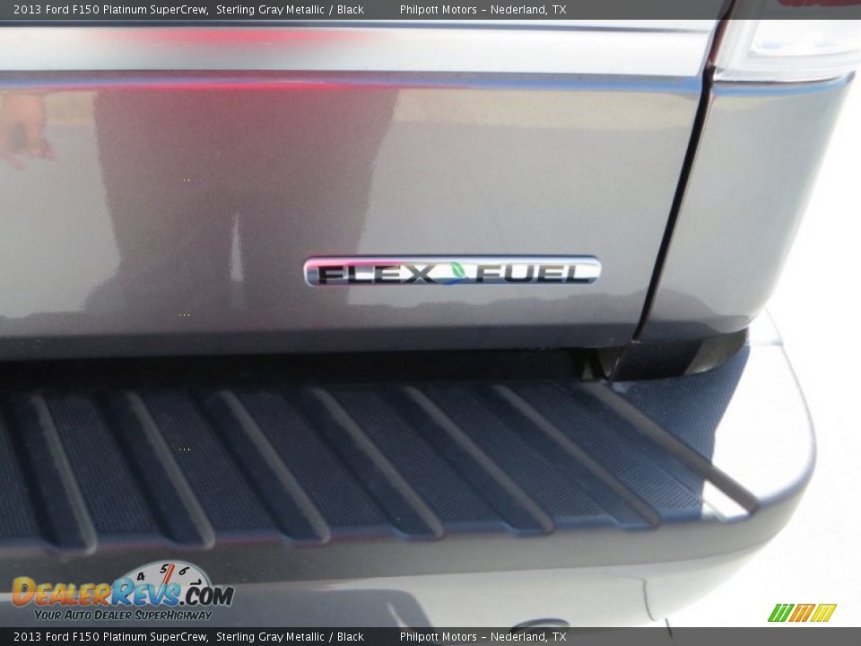 2013 Ford F150 Platinum SuperCrew Sterling Gray Metallic / Black Photo #8