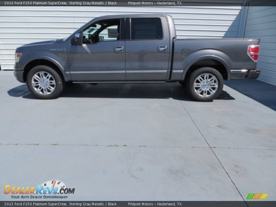 2013 Ford F150 Platinum SuperCrew Sterling Gray Metallic / Black Photo #9