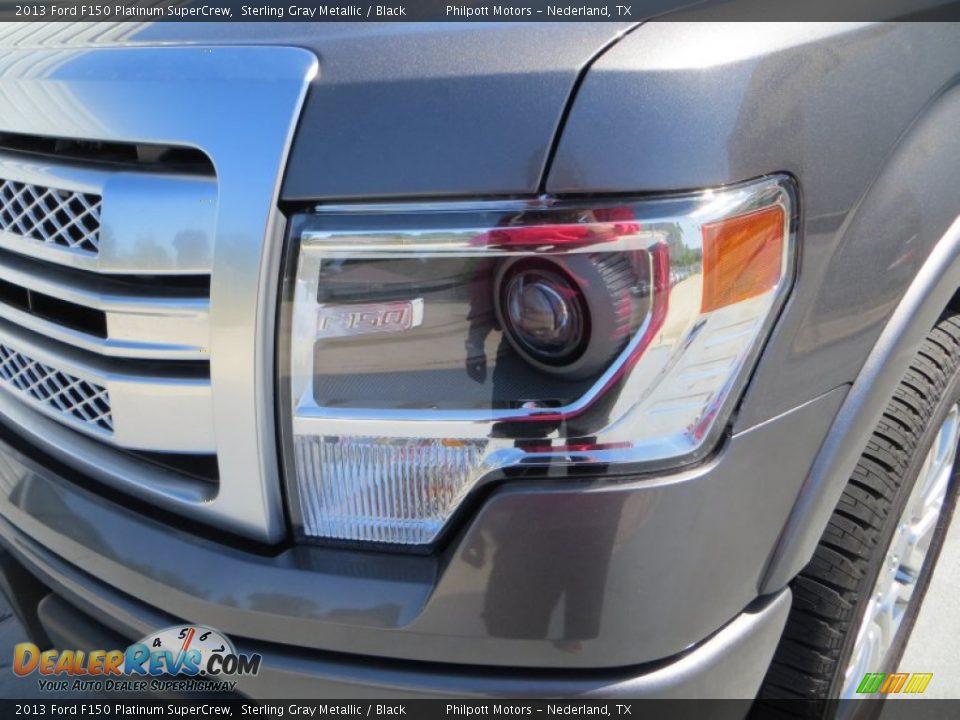 2013 Ford F150 Platinum SuperCrew Sterling Gray Metallic / Black Photo #12