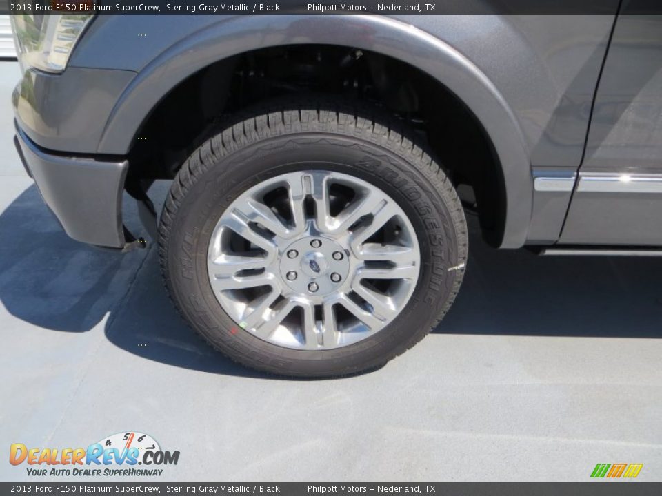 2013 Ford F150 Platinum SuperCrew Sterling Gray Metallic / Black Photo #14