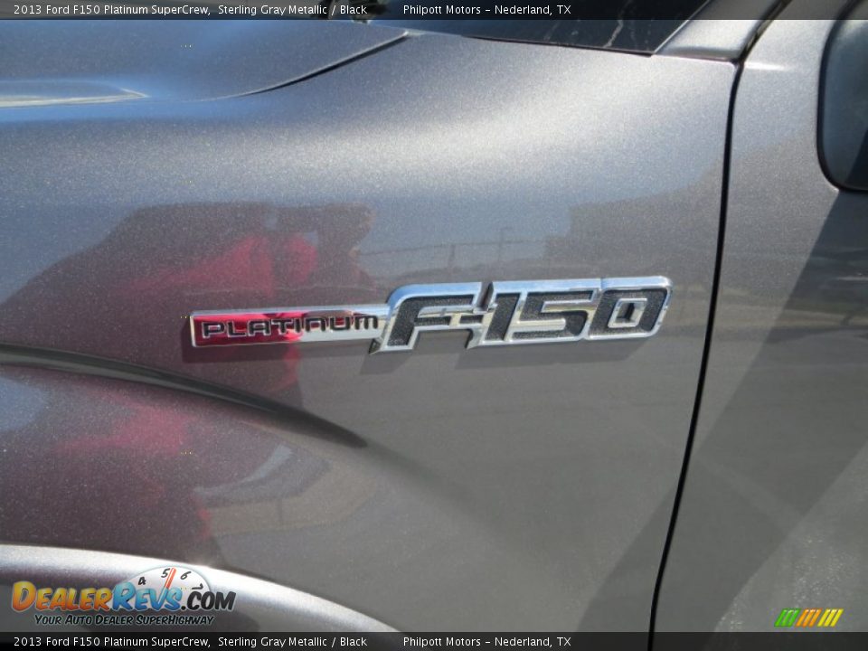 2013 Ford F150 Platinum SuperCrew Sterling Gray Metallic / Black Photo #15