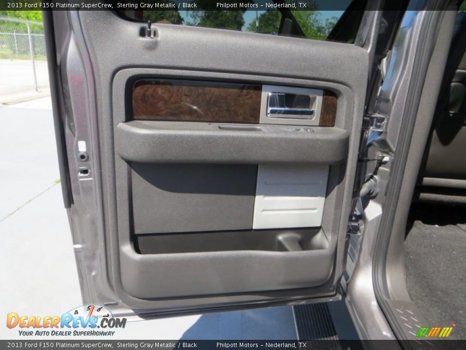 2013 Ford F150 Platinum SuperCrew Sterling Gray Metallic / Black Photo #22