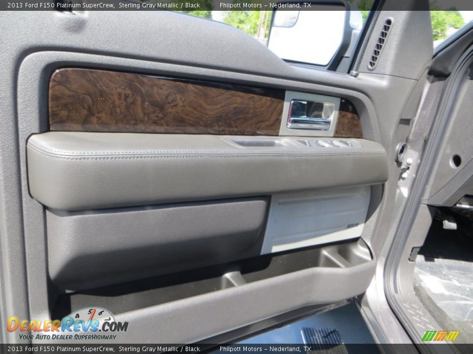 2013 Ford F150 Platinum SuperCrew Sterling Gray Metallic / Black Photo #24