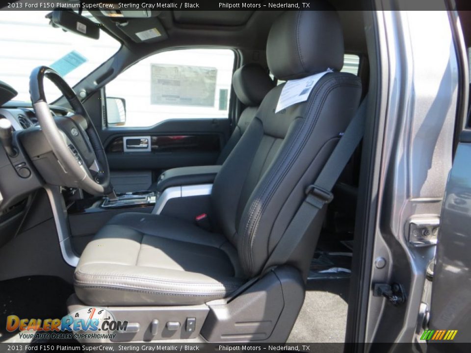 2013 Ford F150 Platinum SuperCrew Sterling Gray Metallic / Black Photo #25
