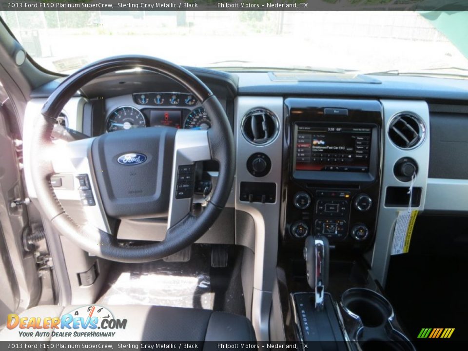 2013 Ford F150 Platinum SuperCrew Sterling Gray Metallic / Black Photo #28