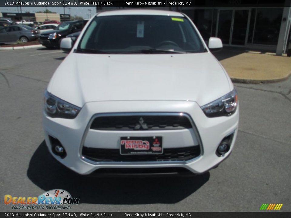 2013 Mitsubishi Outlander Sport SE 4WD White Pearl / Black Photo #2