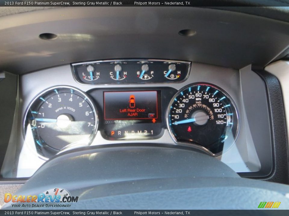 2013 Ford F150 Platinum SuperCrew Sterling Gray Metallic / Black Photo #34