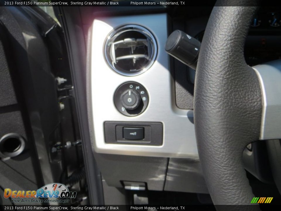 2013 Ford F150 Platinum SuperCrew Sterling Gray Metallic / Black Photo #35