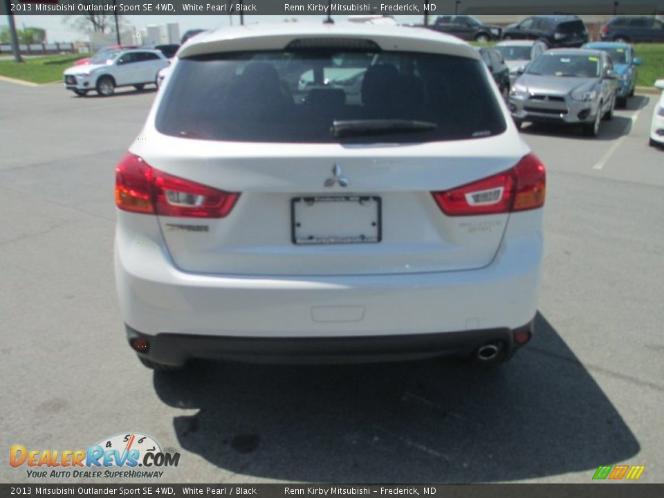 2013 Mitsubishi Outlander Sport SE 4WD White Pearl / Black Photo #6