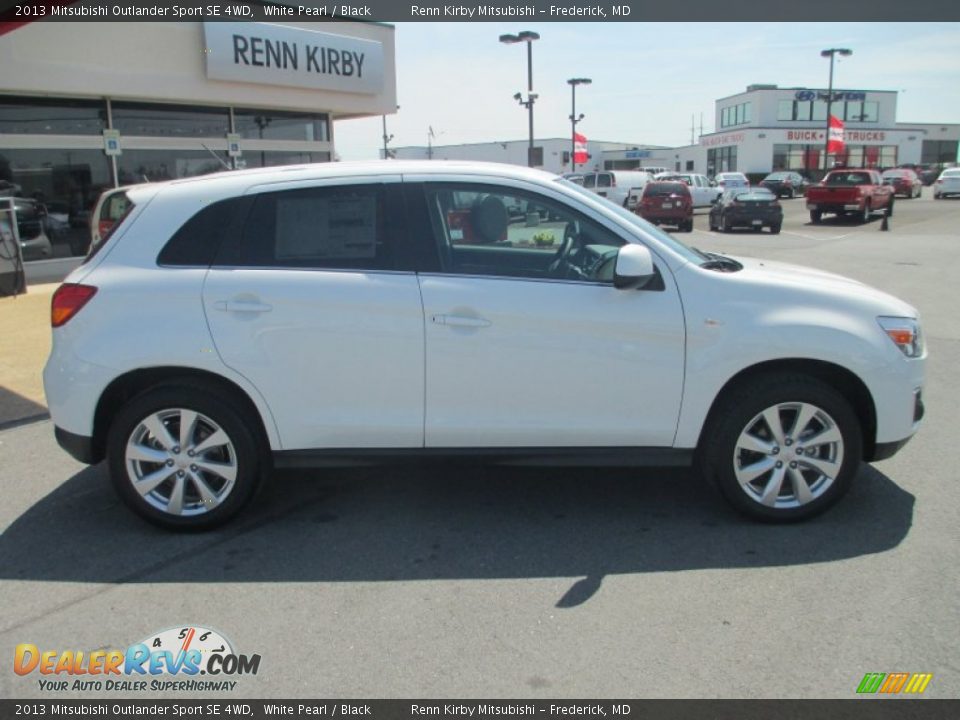 2013 Mitsubishi Outlander Sport SE 4WD White Pearl / Black Photo #8