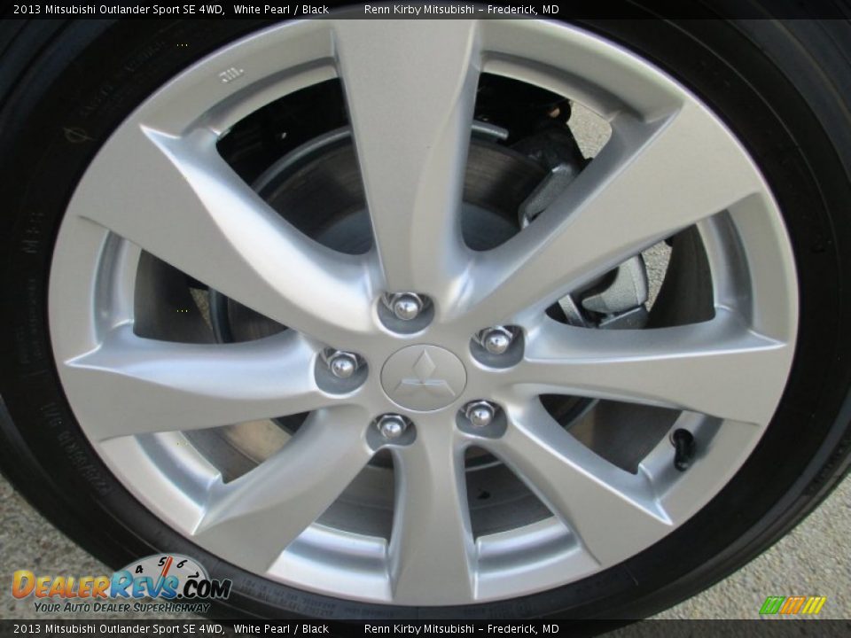 2013 Mitsubishi Outlander Sport SE 4WD White Pearl / Black Photo #30