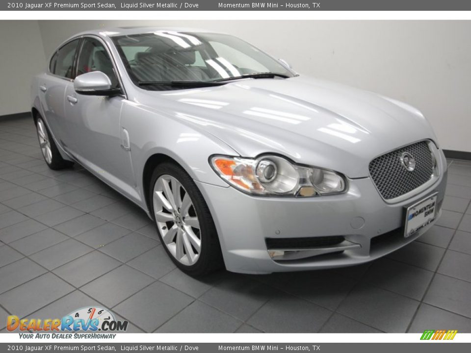 2010 Jaguar XF Premium Sport Sedan Liquid Silver Metallic / Dove Photo #1