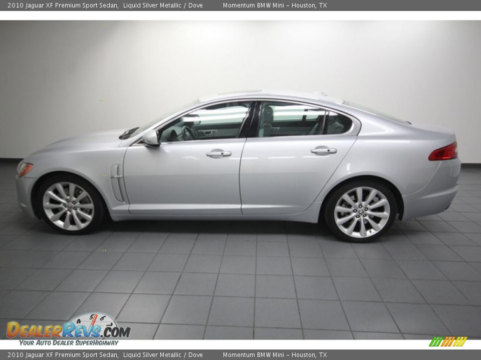 Liquid Silver Metallic 2010 Jaguar XF Premium Sport Sedan Photo #2