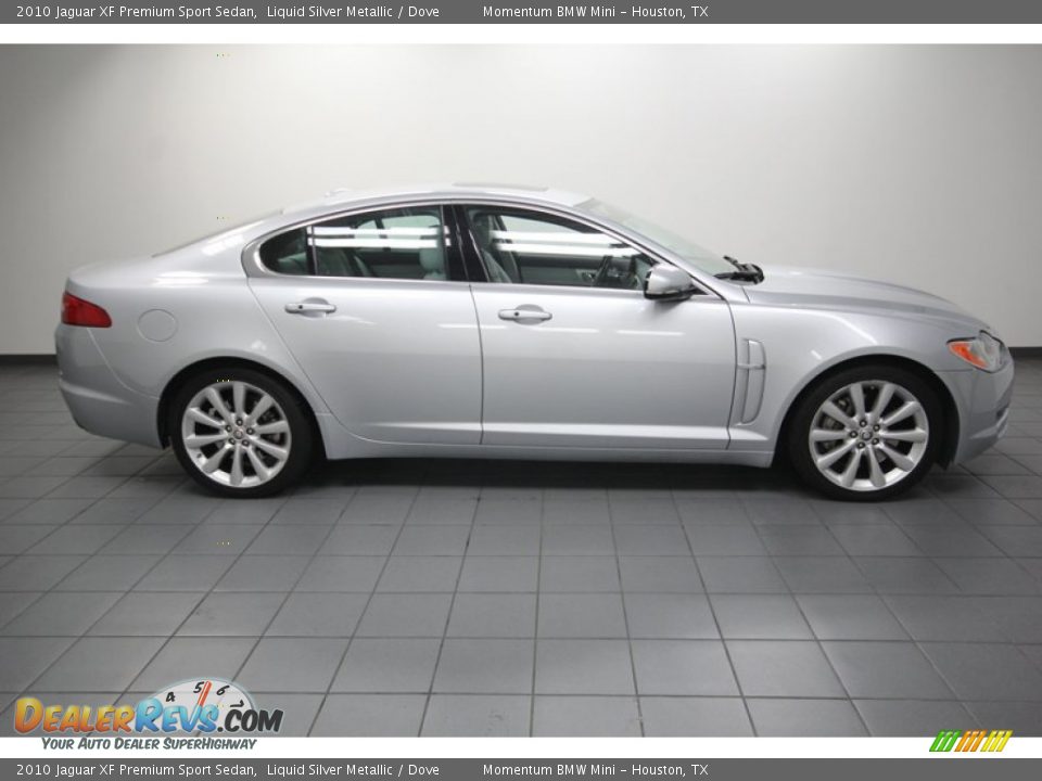 Liquid Silver Metallic 2010 Jaguar XF Premium Sport Sedan Photo #7