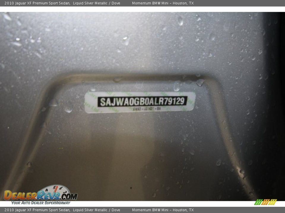 2010 Jaguar XF Premium Sport Sedan Liquid Silver Metallic / Dove Photo #9