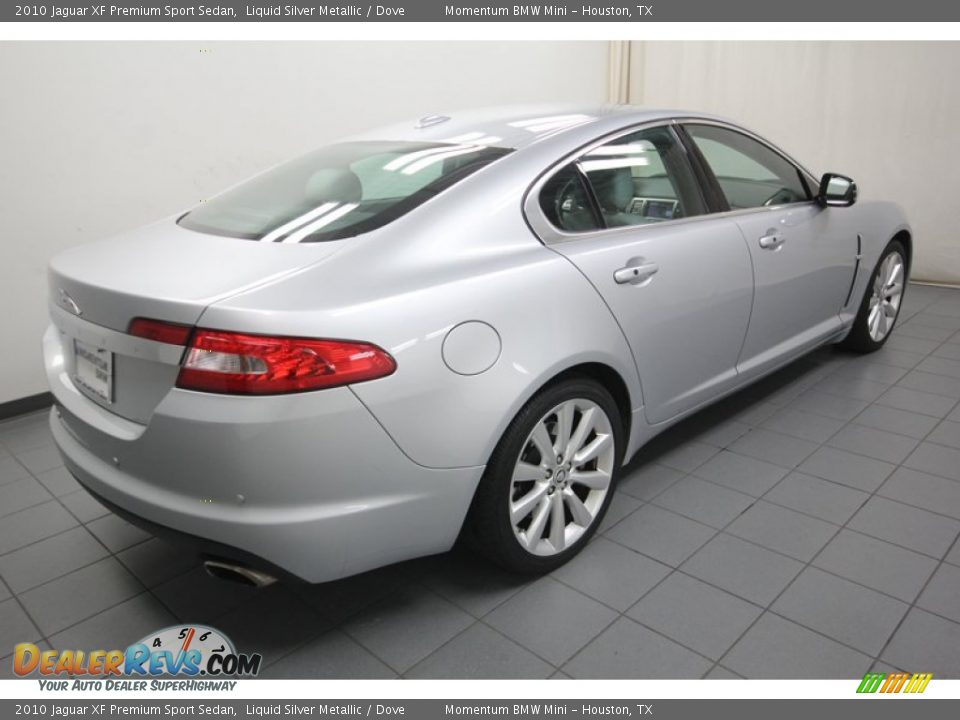 2010 Jaguar XF Premium Sport Sedan Liquid Silver Metallic / Dove Photo #10