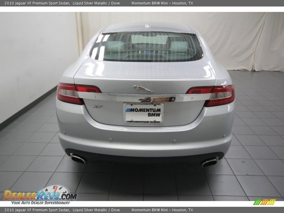 2010 Jaguar XF Premium Sport Sedan Liquid Silver Metallic / Dove Photo #11
