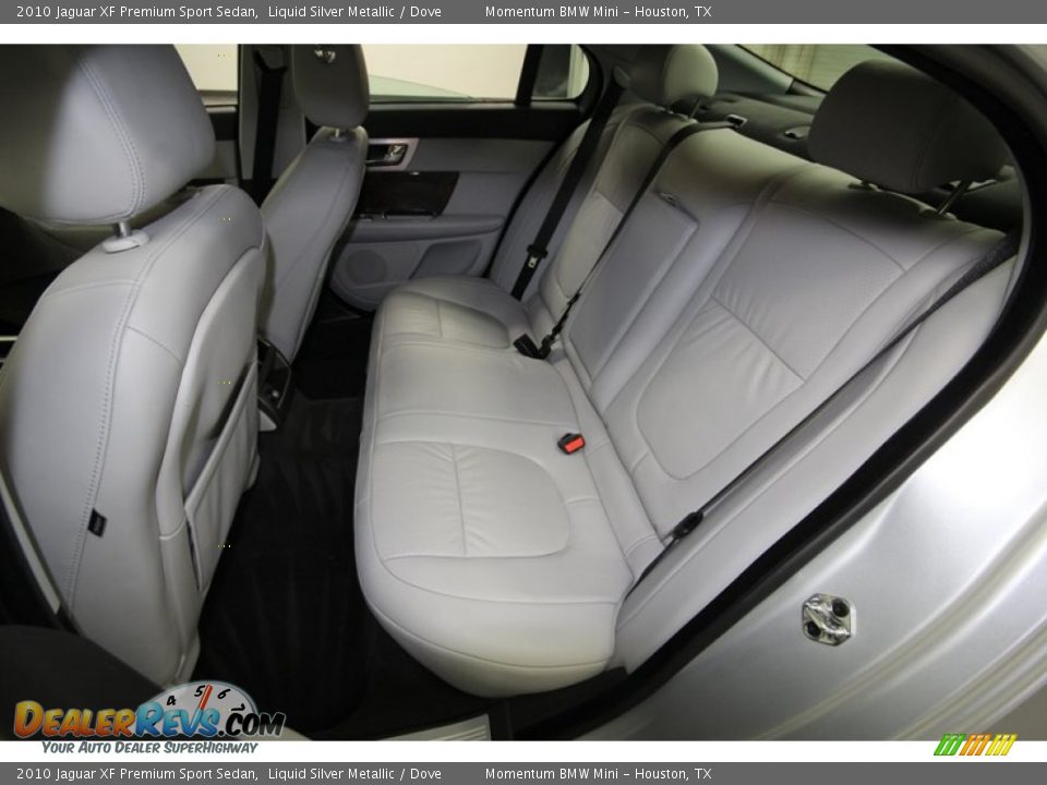 Rear Seat of 2010 Jaguar XF Premium Sport Sedan Photo #13