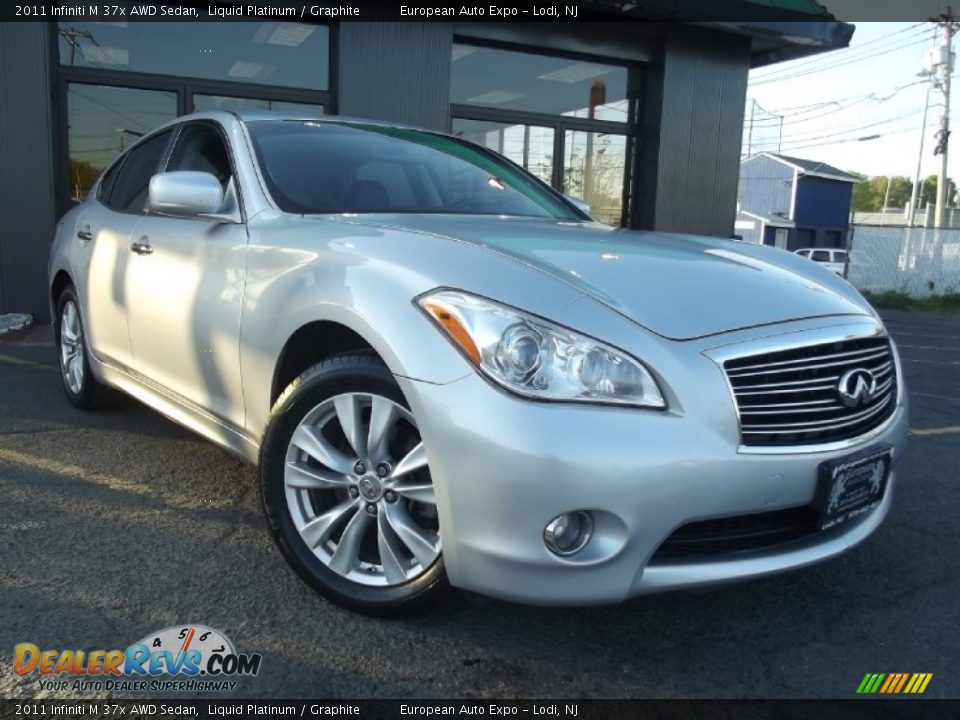 2011 Infiniti M 37x AWD Sedan Liquid Platinum / Graphite Photo #2