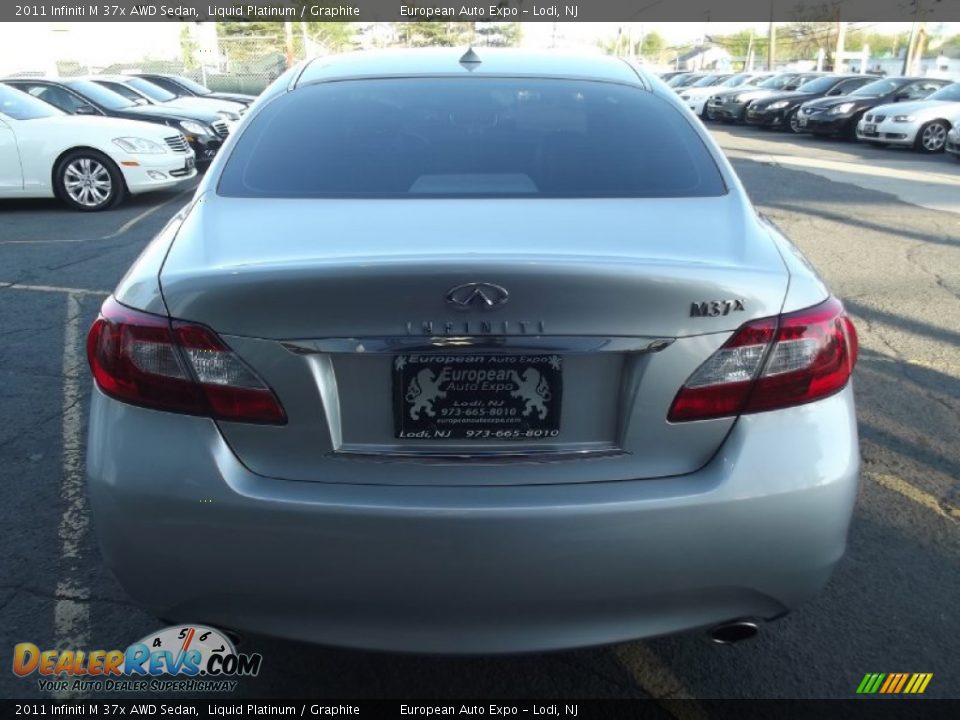 2011 Infiniti M 37x AWD Sedan Liquid Platinum / Graphite Photo #5