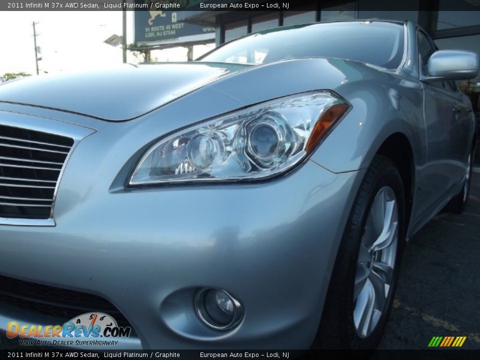 2011 Infiniti M 37x AWD Sedan Liquid Platinum / Graphite Photo #34