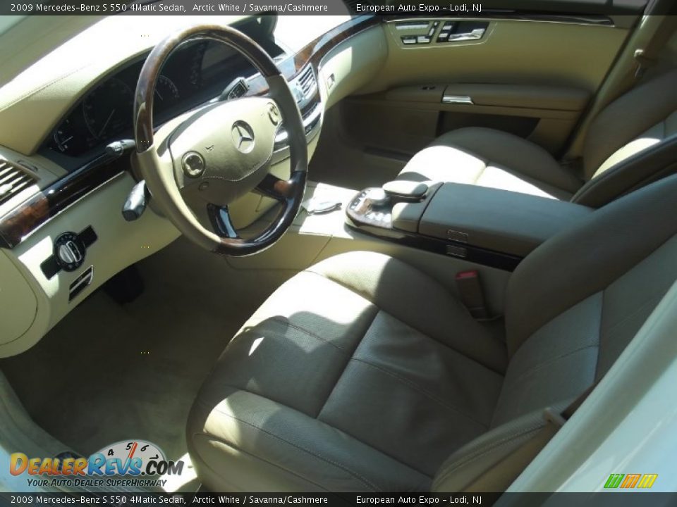 2009 Mercedes-Benz S 550 4Matic Sedan Arctic White / Savanna/Cashmere Photo #7