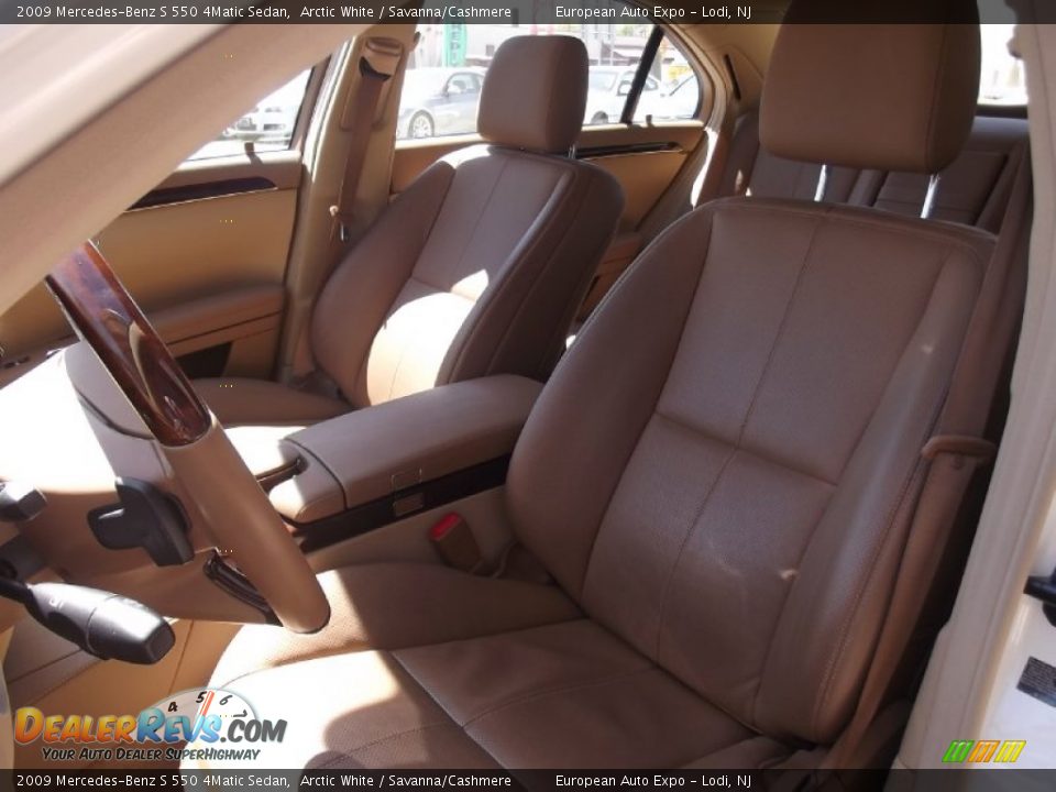 2009 Mercedes-Benz S 550 4Matic Sedan Arctic White / Savanna/Cashmere Photo #8