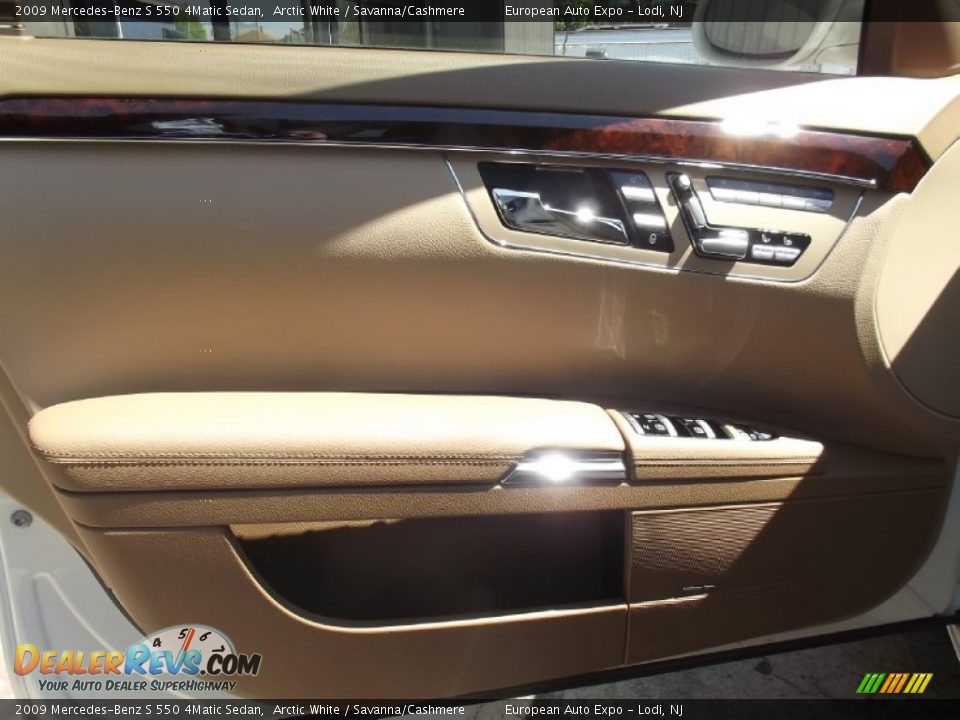2009 Mercedes-Benz S 550 4Matic Sedan Arctic White / Savanna/Cashmere Photo #9