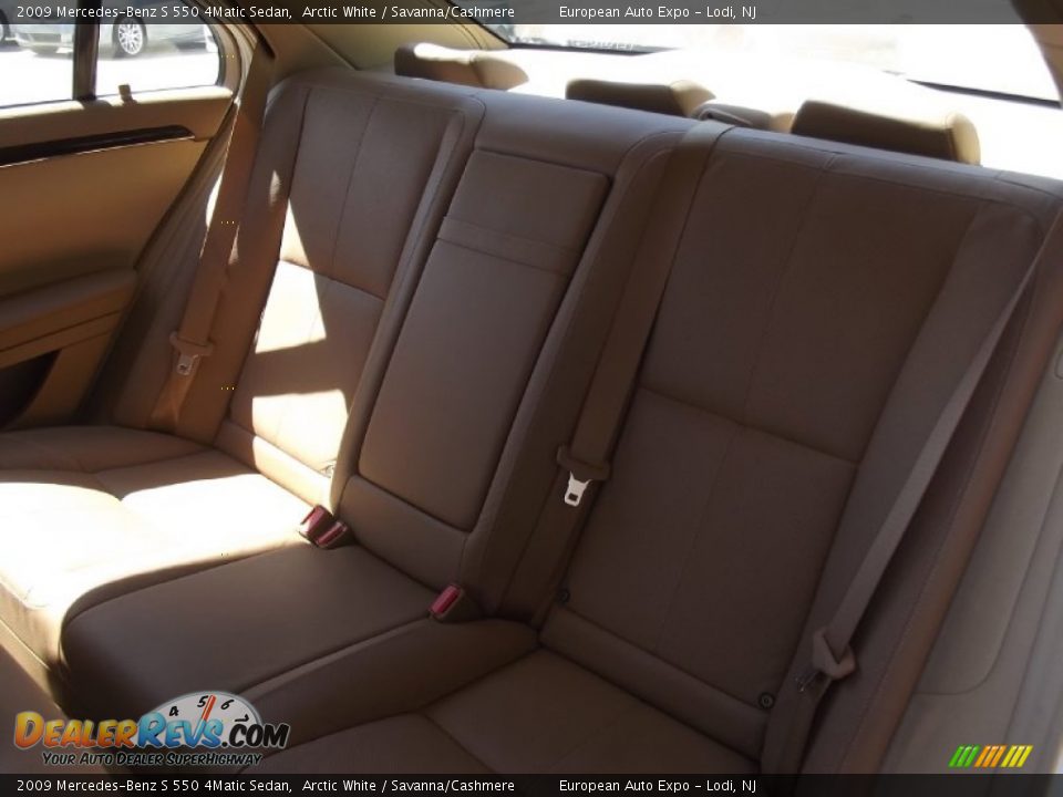 2009 Mercedes-Benz S 550 4Matic Sedan Arctic White / Savanna/Cashmere Photo #11