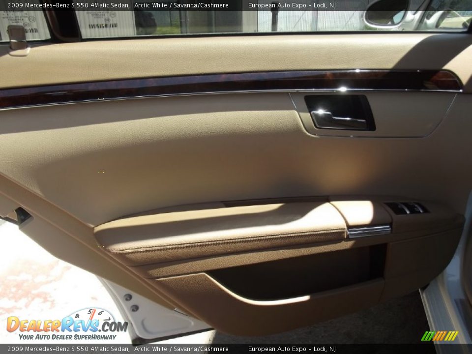 2009 Mercedes-Benz S 550 4Matic Sedan Arctic White / Savanna/Cashmere Photo #12