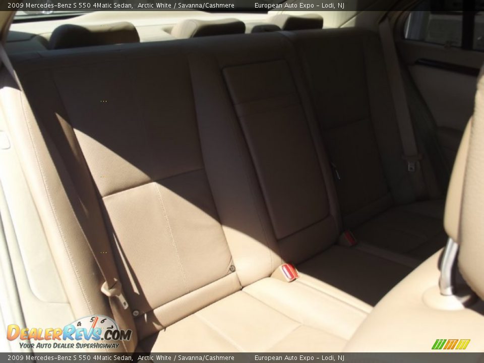 2009 Mercedes-Benz S 550 4Matic Sedan Arctic White / Savanna/Cashmere Photo #14
