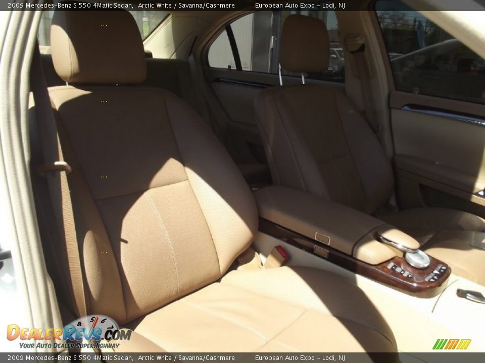 2009 Mercedes-Benz S 550 4Matic Sedan Arctic White / Savanna/Cashmere Photo #17