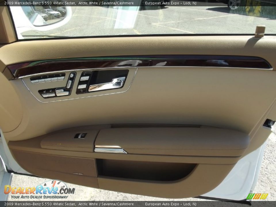 2009 Mercedes-Benz S 550 4Matic Sedan Arctic White / Savanna/Cashmere Photo #18