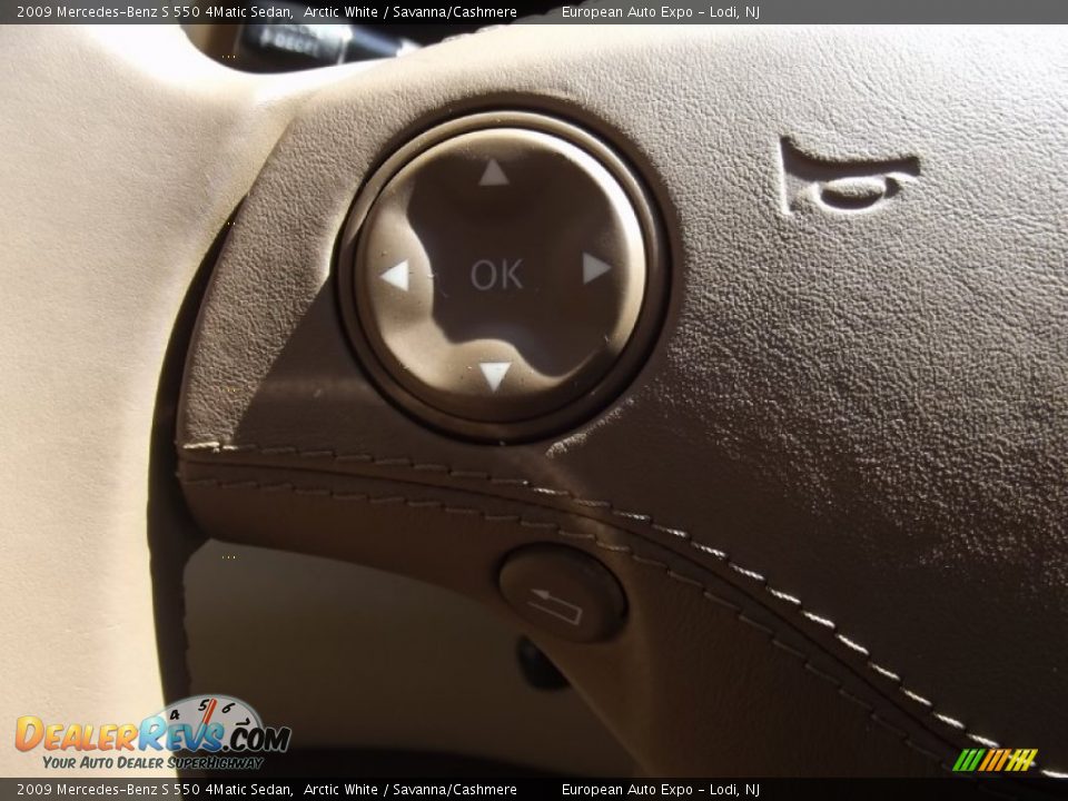 2009 Mercedes-Benz S 550 4Matic Sedan Arctic White / Savanna/Cashmere Photo #21