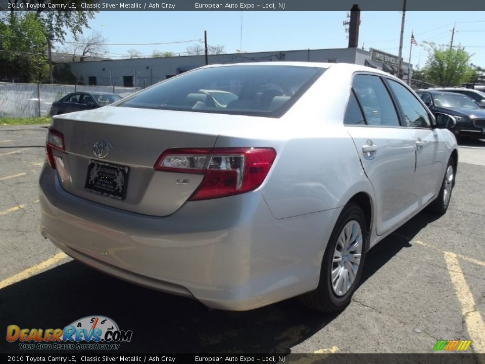 2010 Toyota Camry LE Classic Silver Metallic / Ash Gray Photo #3