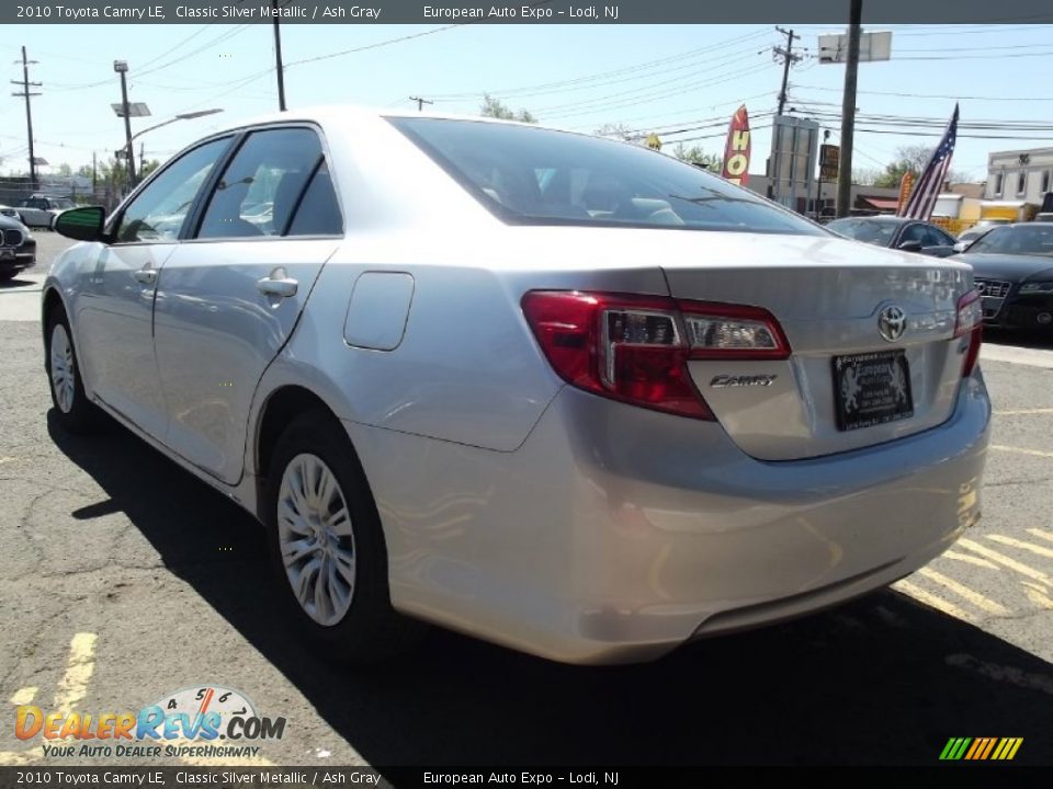 2010 Toyota Camry LE Classic Silver Metallic / Ash Gray Photo #4