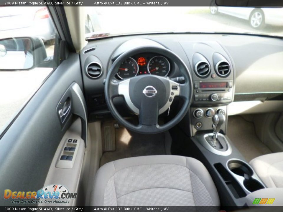 2009 Nissan Rogue SL AWD Silver Ice / Gray Photo #15